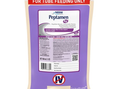 Tube Feeding Formula Peptamen AF Unflavored Liquid CS 6 Cheap