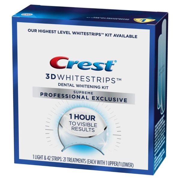 Crest 3D Whitestrips Supreme Professional Exclusive with LED Light, 4 kt cs Online Sale