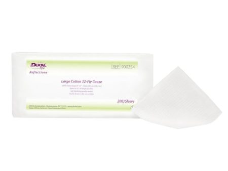 Non-Sterile Cotton Gauze 4  x 4 , 200 BG, 10 BG CS Hot on Sale