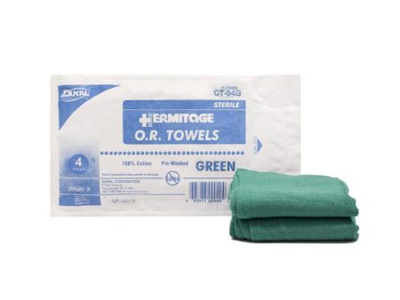 Sterile OR Towels 17  x 26 , Green Supply