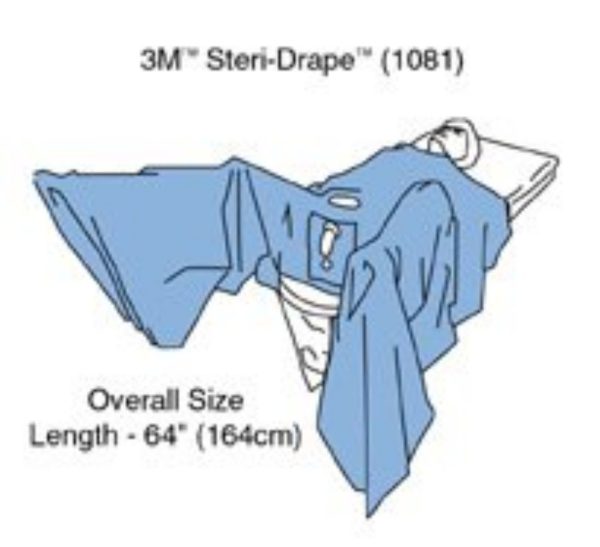 Steri-Drape TUR Drape, 64 , Absorbent Impervious Material, Abdominal Adhesive Aperture, Elastic Aperture, Neoprene Finger Cot, Fluid Collection Pouch with Filter & Exit Port Discount