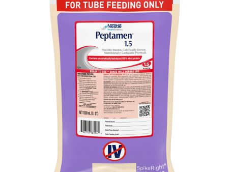 Tube Feeding Formula Peptamen 1.5 Unflavored Liquid CS 6 Online Hot Sale